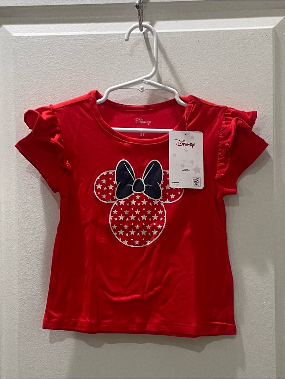 NEW…Disney Minnie Graphic Ruffle Sleeve Tee - Picture 2 of 4